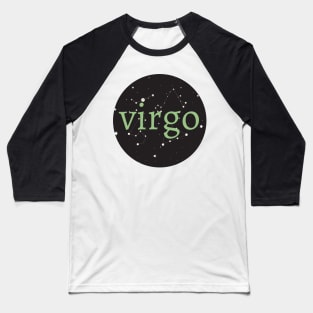 Virgo Zodiac Sign Star Circle Baseball T-Shirt